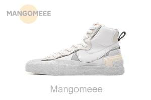 BV0072-100 Sacai x Nike Blazer Mid White Grey