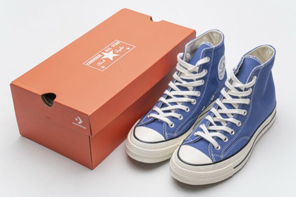 162055C Converse Chuck 70 HI True Navy Black Egret - Image 3