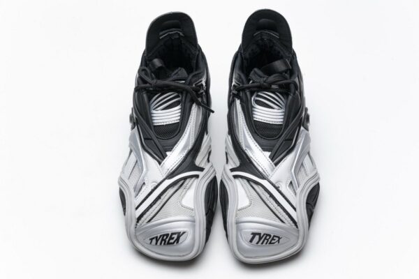 Balenciaga Tyrex 5.0 Sneaker Black Silver - Image 4