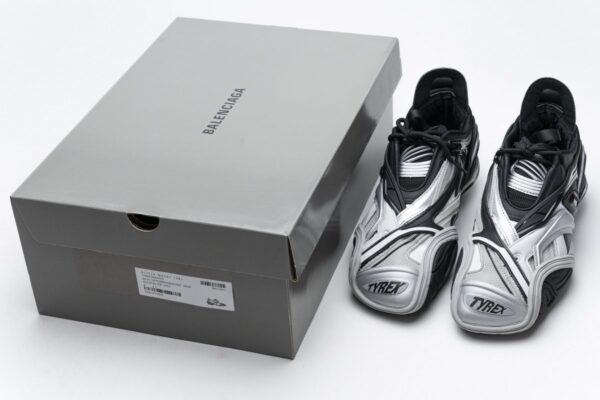 Balenciaga Tyrex 5.0 Sneaker Black Silver - Image 3