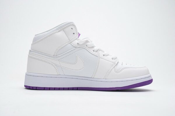 555112-100 Air Jordan 1 Mid SE White Fuchsia Blast - Image 12
