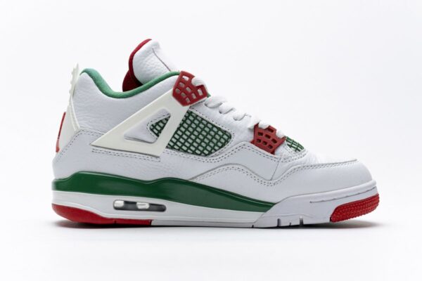 AQ3816-063 Air Jordan 4 Retro White Green Red - Image 9
