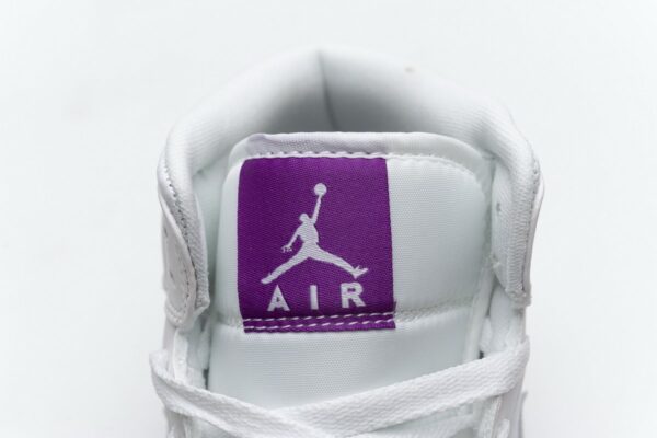 555112-100 Air Jordan 1 Mid SE White Fuchsia Blast - Image 8