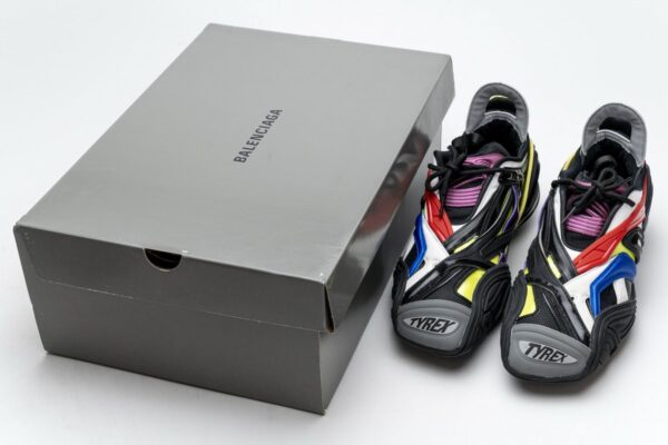 Balenciaga Tyrex 5.0 Sneaker Black Blue Red - Image 3