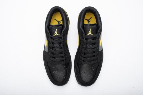 Air Jordan 1 Low Black Gold 553558-071 - Image 6