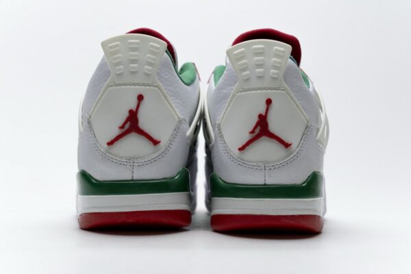 AQ3816-063 Air Jordan 4 Retro White Green Red - Image 7