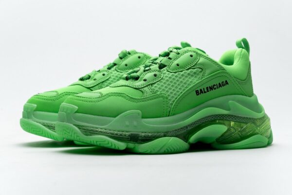 544351 W09OL 3801 Balenciaga Triple S Fluo Green - Image 6