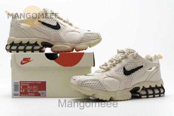 CQ5486-200 Stussy X Nike Air Zoom Spiridon Caged 2 Fossil - Image 2