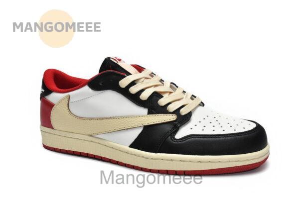 DM7866-166 Travis Scott x Air Jordan 1 Low Black Red - Image 5