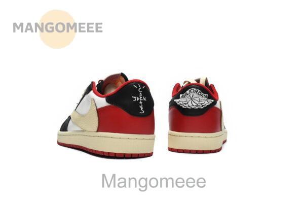 DM7866-166 Travis Scott x Air Jordan 1 Low Black Red - Image 7