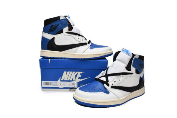 DH3227-105 Fragment x Travis Scott x Air Jordan 1 High OG Military - Image 2