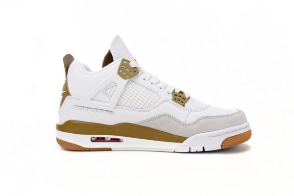 Nike SB x Air Jordan 4 White Brown - Image 4